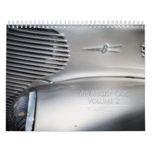 Minimalist Cars Volume 2 Calendar