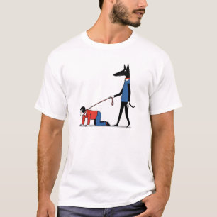 Minimalist Cartoon Funny Dog Lover T-Shirt - Men