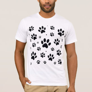 Minimalist Cat Paw Print T-Shirt
