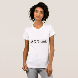 Minimalist Cats Women’s T-Shirt - Cute Kitten Line