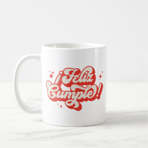 Minimalist Celebrate Birthday Festive Bold Clean Coffee Mug