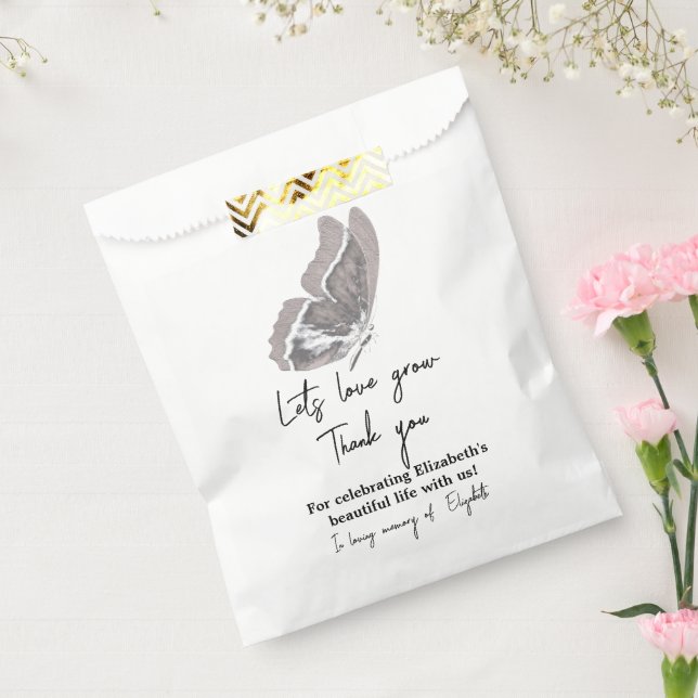 Minimalist Celebration of Life Favour Memorial Favour Bags (Sealed)
