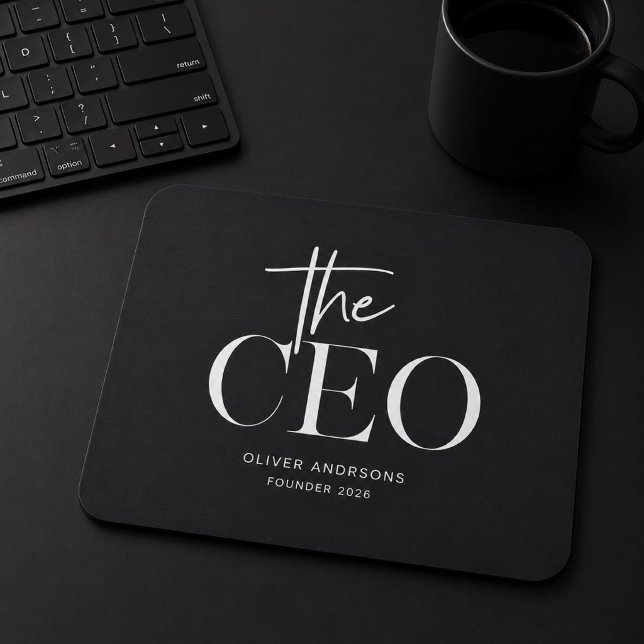 Minimalist CEO Mouse Pad | Personalised  (Creator Uploaded)