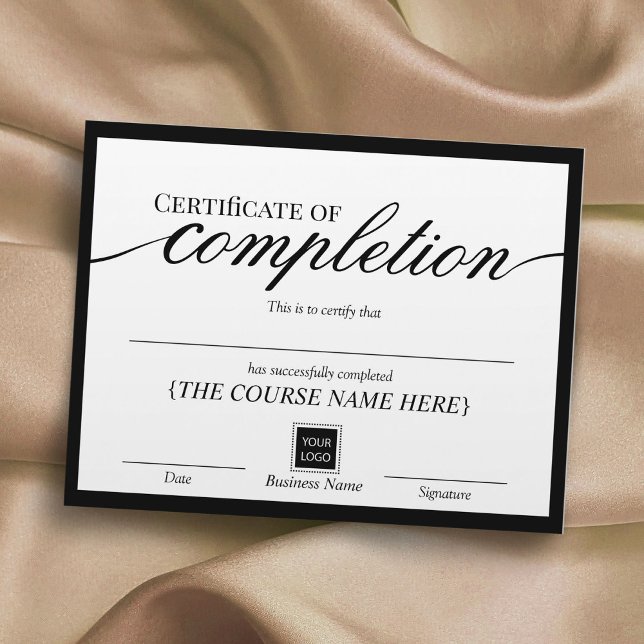 Minimalist Certificate of Completion Award (Creator Uploaded)