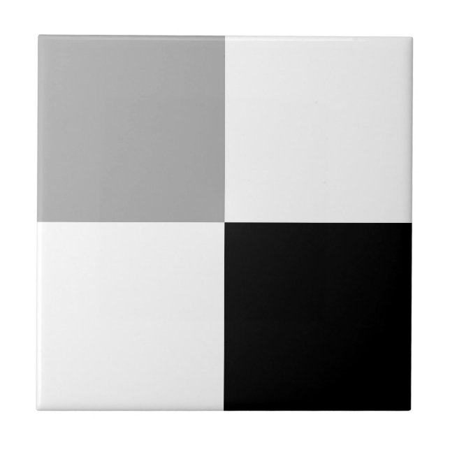 Minimalist Checked Squares Tile (Front)
