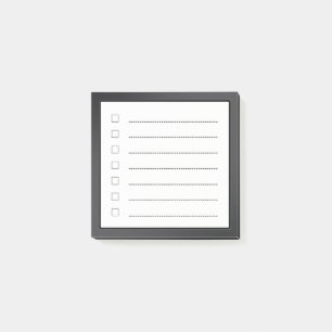 Minimalist Checklist  Post-it Notes