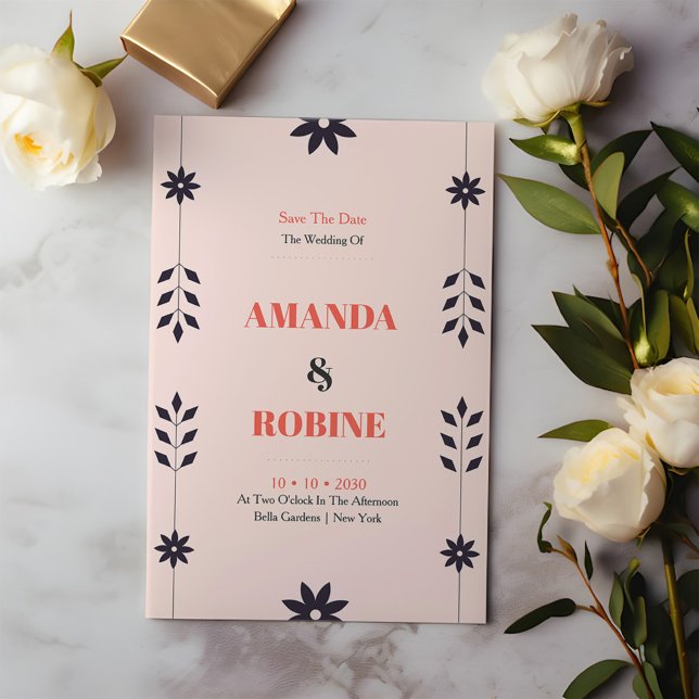 Minimalist Chic Aesthetic Elegant Save The Date (Creator Uploaded)