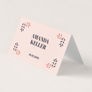 Minimalist Chic Aesthetic Elegant Table Name