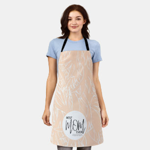 Minimalist Chic Best Mum Ever Pink  Apron