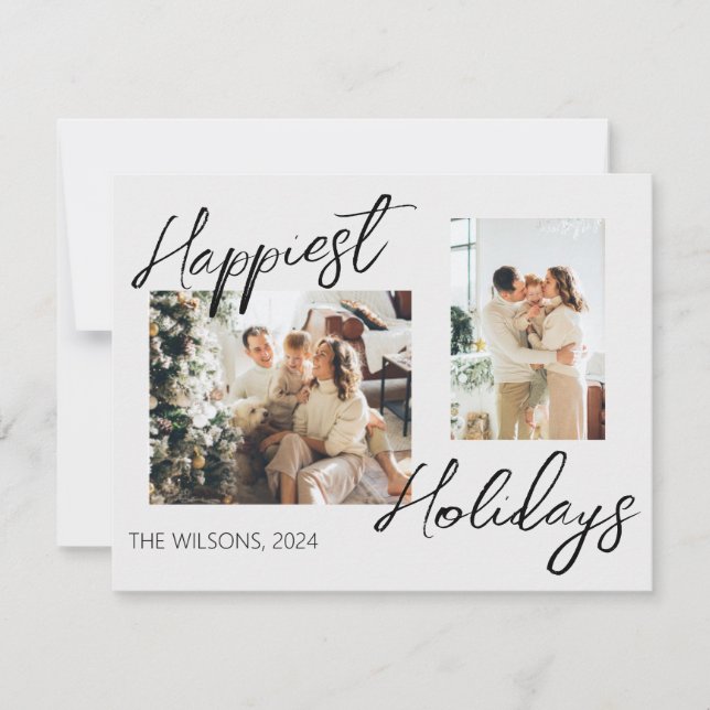 Minimalist Chic Holiday Card (Front)