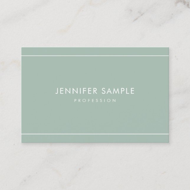 Minimalist Chic Modern Professional Trendy Simple Business Card (Front)