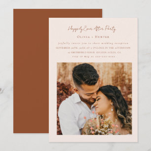 Minimalist Chic Reception Only Wedding Invitation