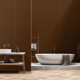 Minimalist Chocolate Brown Modern Custom Colour Wallpaper