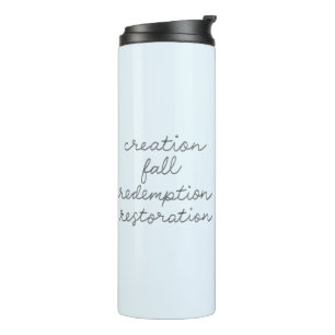 Minimalist Christian Bible Scripture Quotes Thermal Tumbler