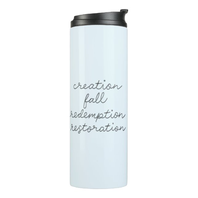Minimalist Christian Bible Scripture Quotes Thermal Tumbler (Rotated Left)