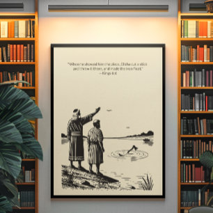 Minimalist Christian Wall Art – Bible Verse Print