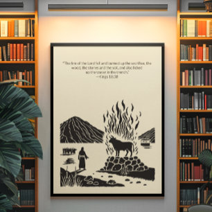 Minimalist Christian Wall Art – Bible Verse Print