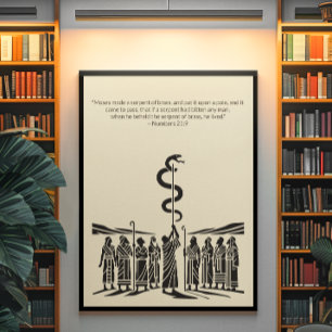 Minimalist Christian Wall Art – Bible Verse Print