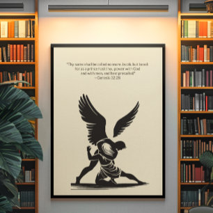 Minimalist Christian Wall Art – Bible Verse Print