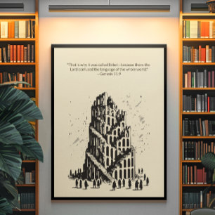 Minimalist Christian Wall Art – Bible Verse Print