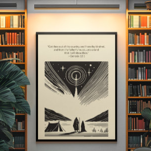 Minimalist Christian Wall Art – Bible Verse Print