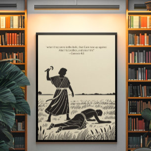 Minimalist Christian Wall Art – Bible Verse Print