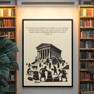 Minimalist Christian Wall Art – Bible Verse Print