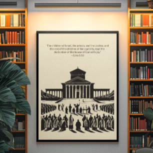 Minimalist Christian Wall Art – Bible Verse Print