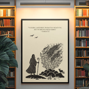 Minimalist Christian Wall Art – Bible Verse Print