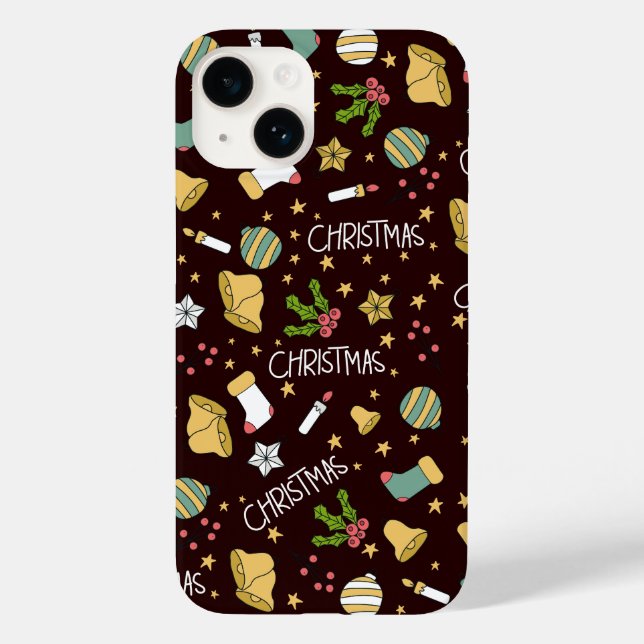 Minimalist Christmas Abstract Pattern Case-Mate iPhone Case (Back)