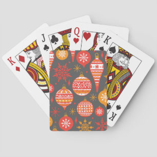 Minimalist Christmas Aesthetic Pattern - Holiday  Playing Cards