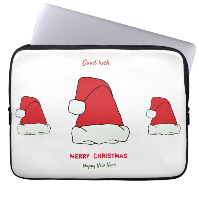 Minimalist Christmas and New Year Happy    Laptop Sleeve (Front)