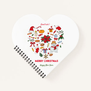 Minimalist Christmas and New Year Happy Notebook