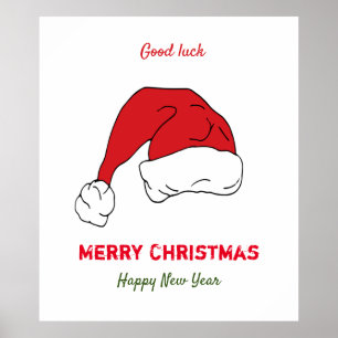Minimalist Christmas and New Year Happy    Poster