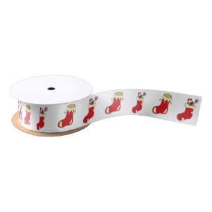Minimalist Christmas and New Year Happy  Satin Ribbon