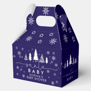 Minimalist Christmas Baby Shower Favour Box
