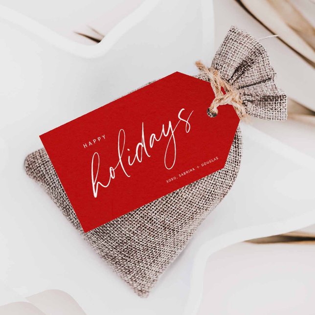 Minimalist Christmas Calligraphy Gift Tag (Creator Uploaded)