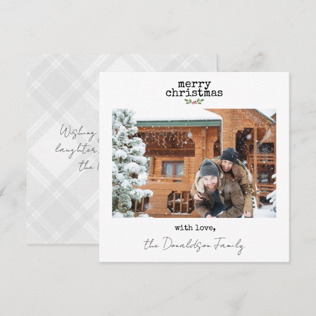 Minimalist Christmas Card (Front/Back)