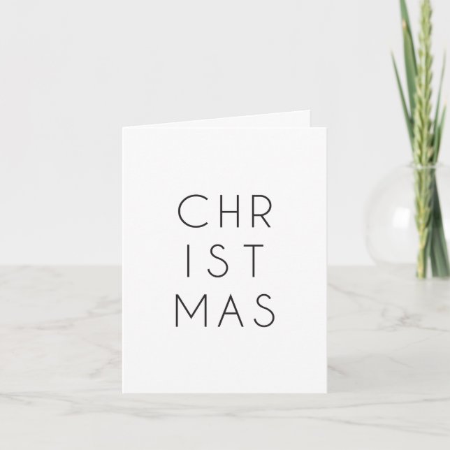 Minimalist Christmas Card (Front)