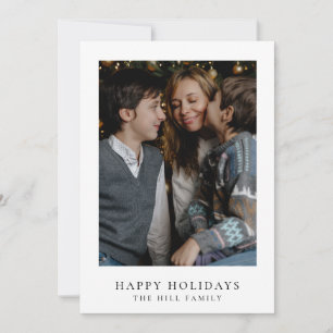 Minimalist Christmas Card Simple Elegant Photo