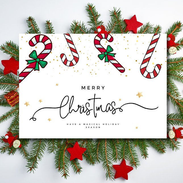 Minimalist Christmas Card, Simple Happy Holidays Holiday Card (Creator Uploaded)