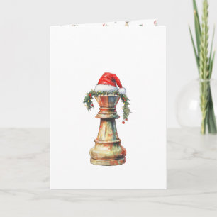 Minimalist Christmas Chess Card – Water King