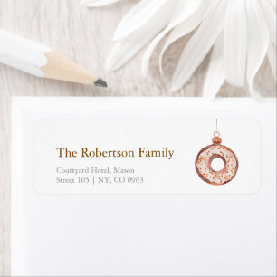 Minimalist Christmas Doughnut Ornament 