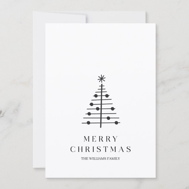 Minimalist Christmas Holiday Card (Front)