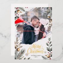 Minimalist Christmas Holiday Card – Personalized P