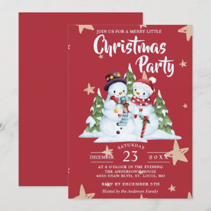 Minimalist Christmas holiday Invitation