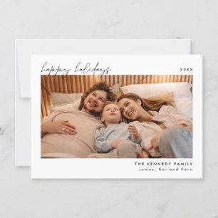 Minimalist Christmas Holiday Photo Card