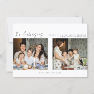 Minimalist Christmas Holiday Photo Card