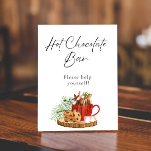 Minimalist Christmas Hot Chocolate Bar Sign