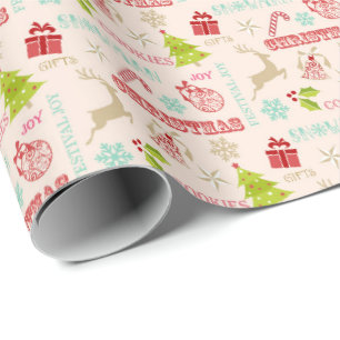 Minimalist Christmas Joy Roll of Wrapping Paper